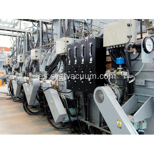 Horno de soldadura continua de vacío de múltiples cámaras de estantería estrecha